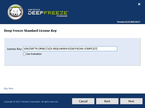 Copy và dán key cài đặt