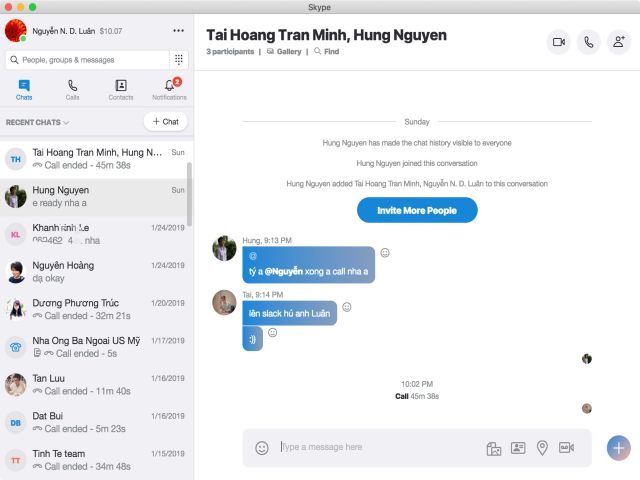 giao dien cua ung dung skype sau khi cai dat va su dung giao dien cua ung dung skype sau khi cai dat va su dung